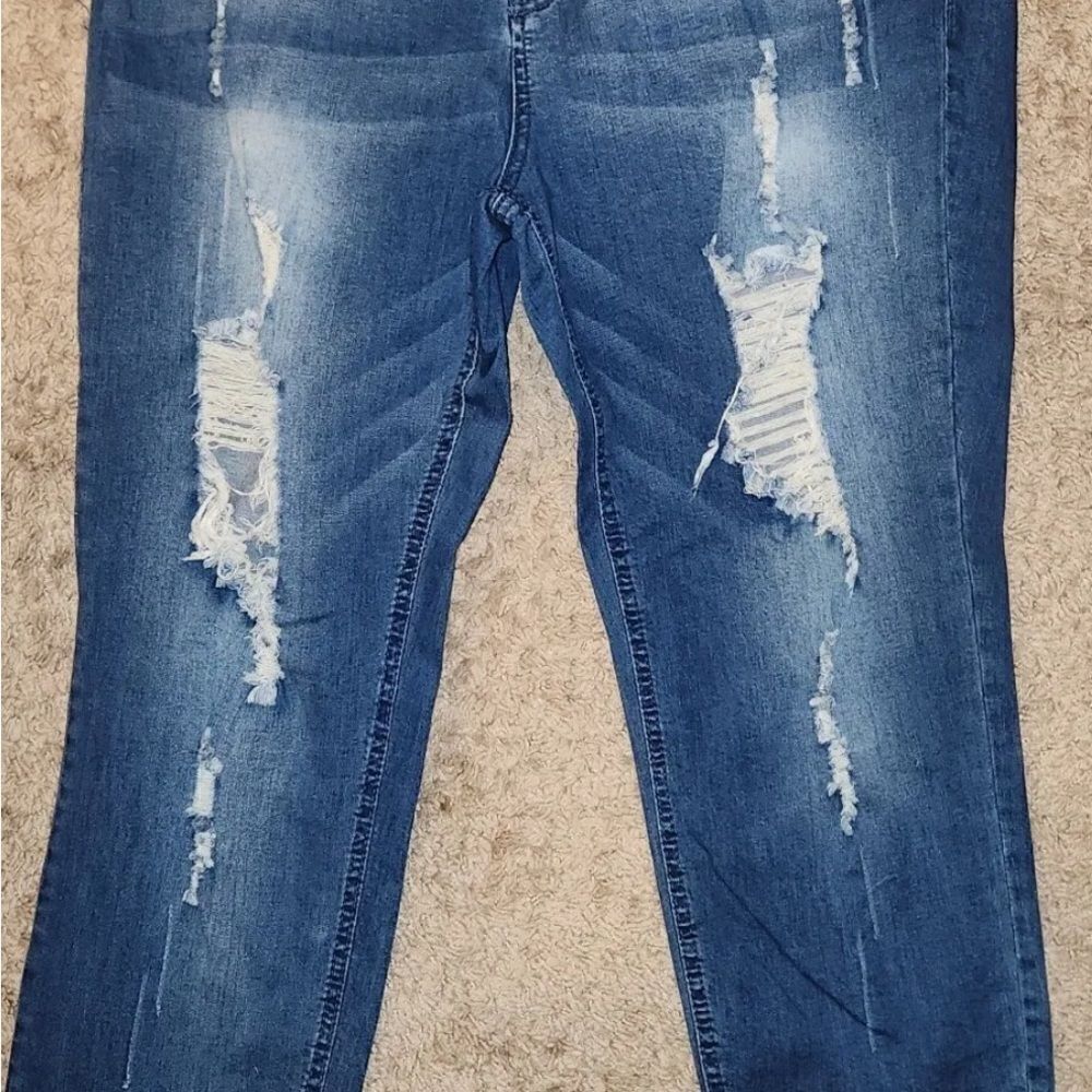 NWT What About Me WAM Jeans Women's 24W Low-Rise Skinny Cotton Blend Denim